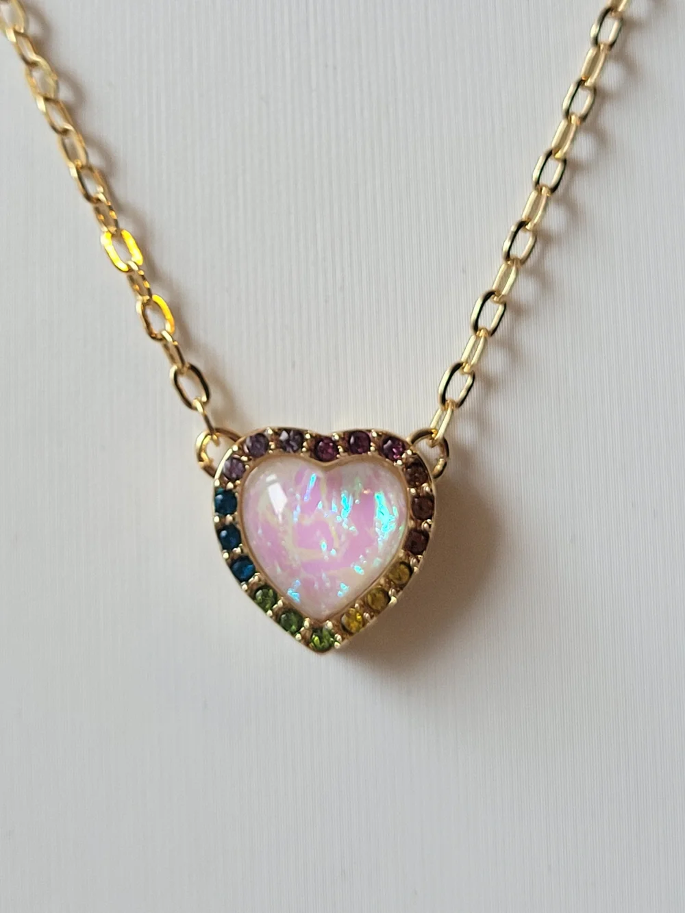 Kurt Geiger Pink Heart Surrounded by crystals